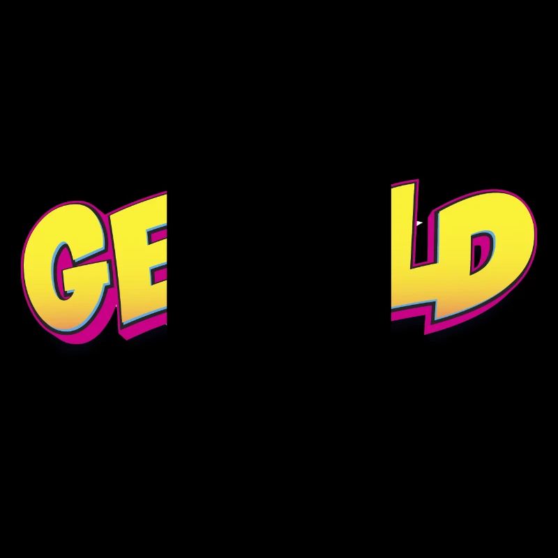 Gerald benutzerdefinierter Name Comic-Stil Pop-Art,