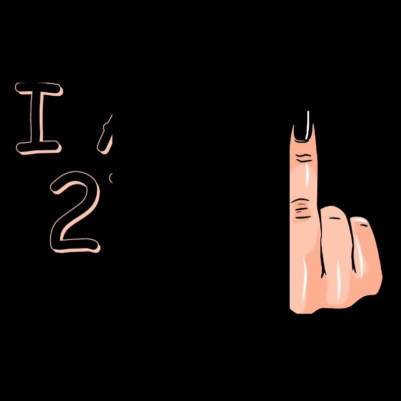 Ich bin 27 + 1 Mittelfinger-Shirt Ich bin 27 plus,