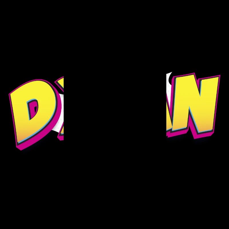 Dylan Benutzerdefinierter Name Comic-Stil Pop-Art, Dylan