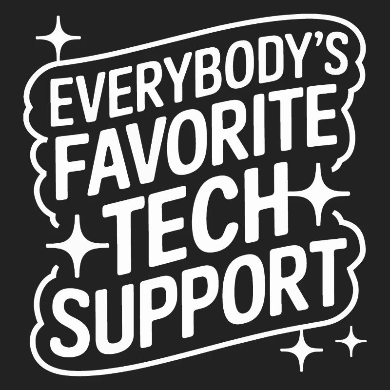 Technischer Support Computerfreak Nerd
