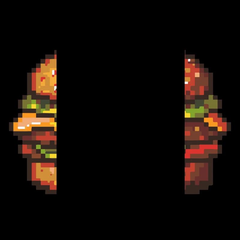 Icône Burger Pixel