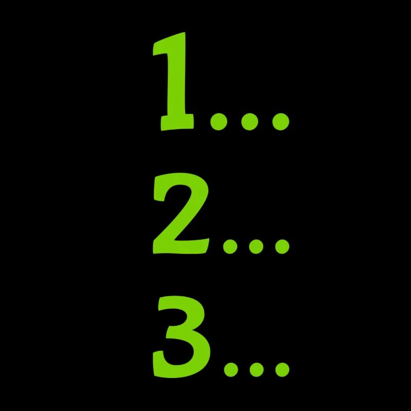 One, two, three