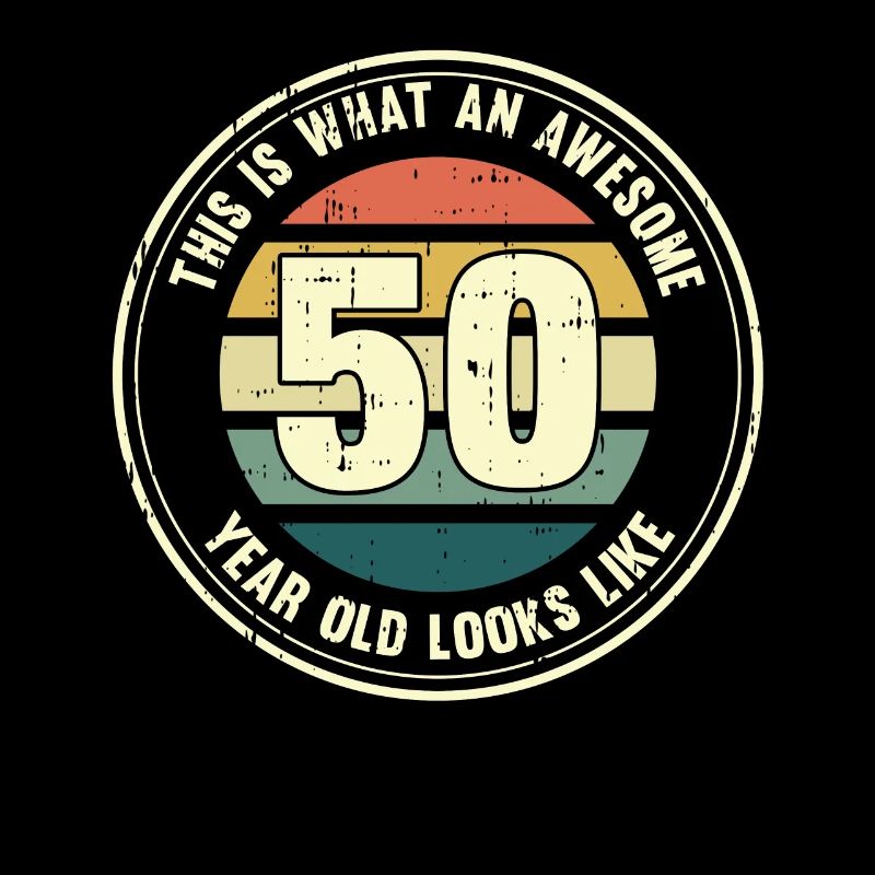 50. Geburtstag so sieht man mit 50 Retro Geschenk