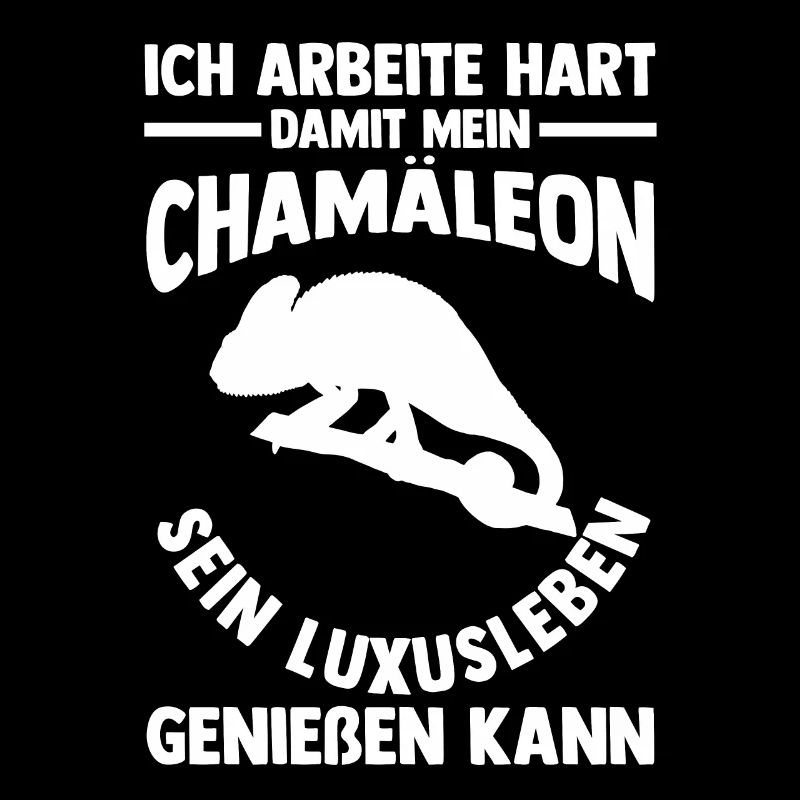 Ich arbeite hart damit mein Chamäleon