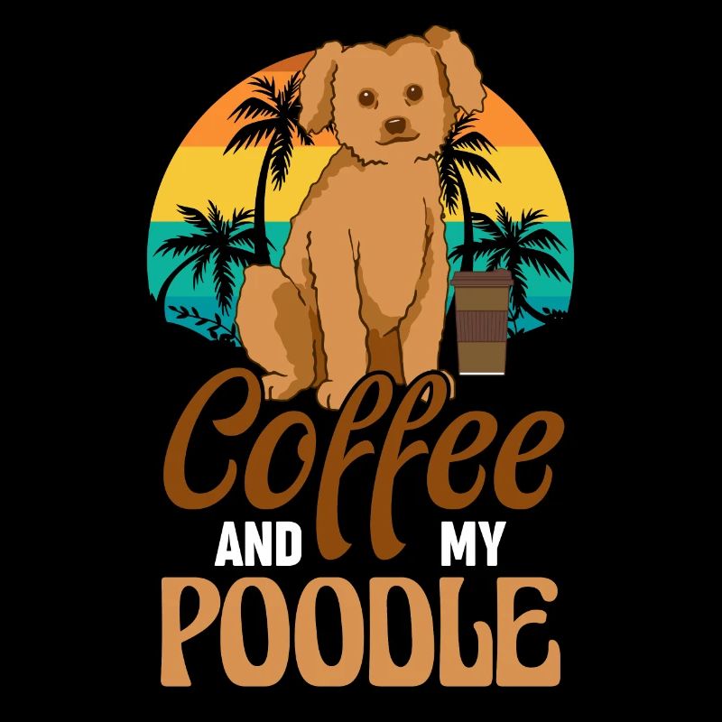 Café et mon propriétaire de chien caniche