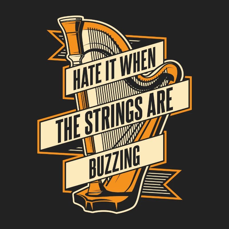 Hate It When The Strings Are Buzzing Harp