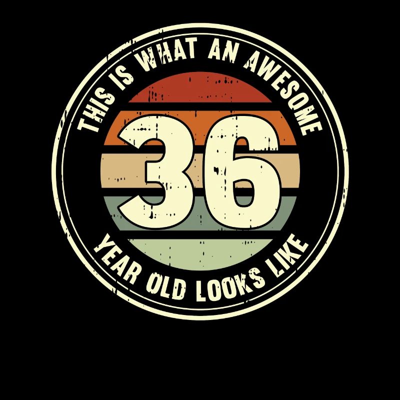 36. Geburtstag so sieht man mit 36 Retro Geschenk