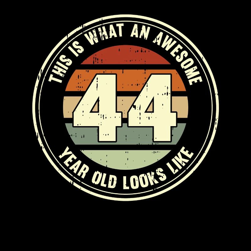 44. Geburtstag so sieht man mit 44 Retro Geschenk