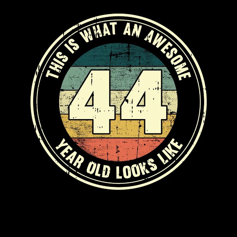44. Geburtstag so sieht man mit 44 Retro Geschenk