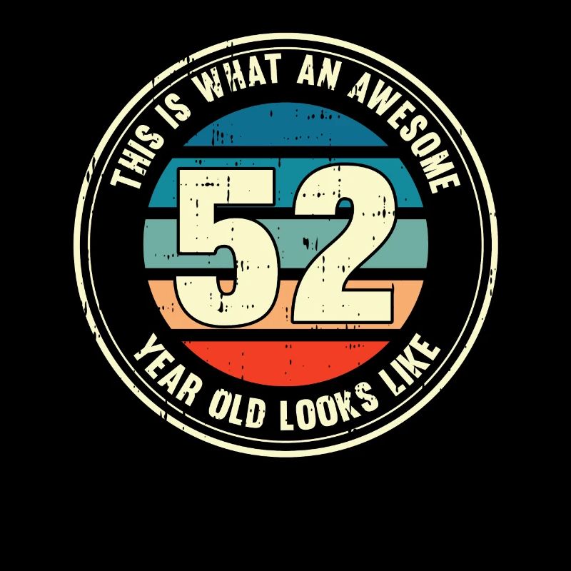 52. Geburtstag so sieht man mit 52 Retro Geschenk