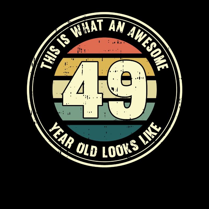 49. Geburtstag so sieht man mit 49 Retro Geschenk