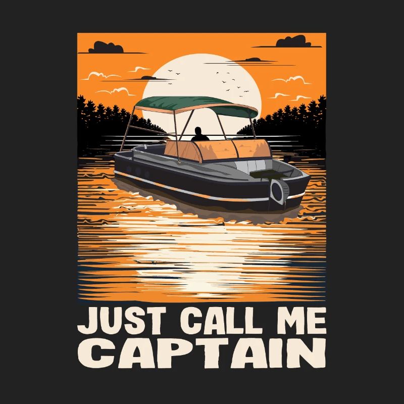 Appelez-moi simplement Captain Pontoon King Motorboating
