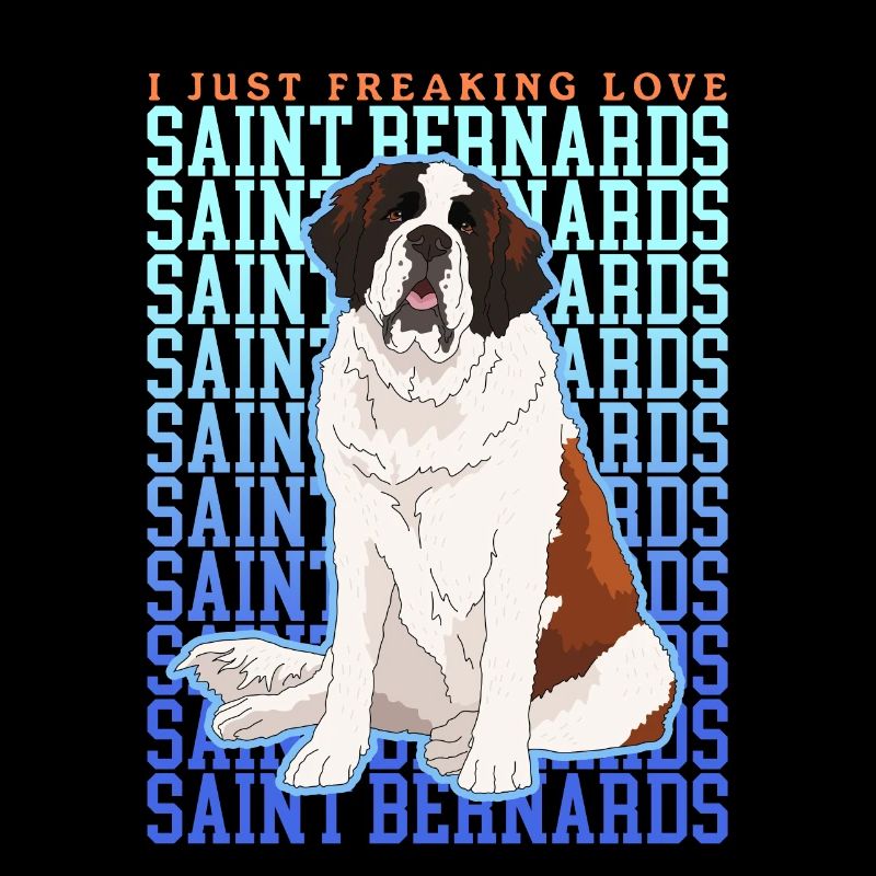 Bernhardiner Hund St. Bernhardshund Geschenk