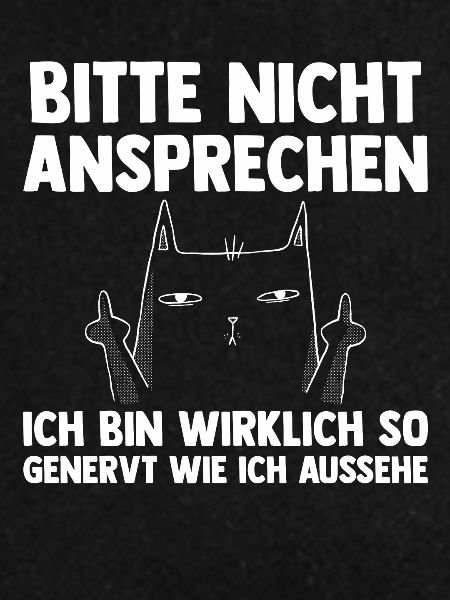 Bitte Nicht Ansprechen Katze