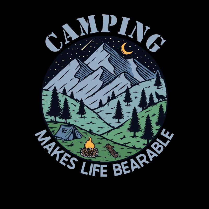 Le camping rend la vie supportable Tentes Glamping