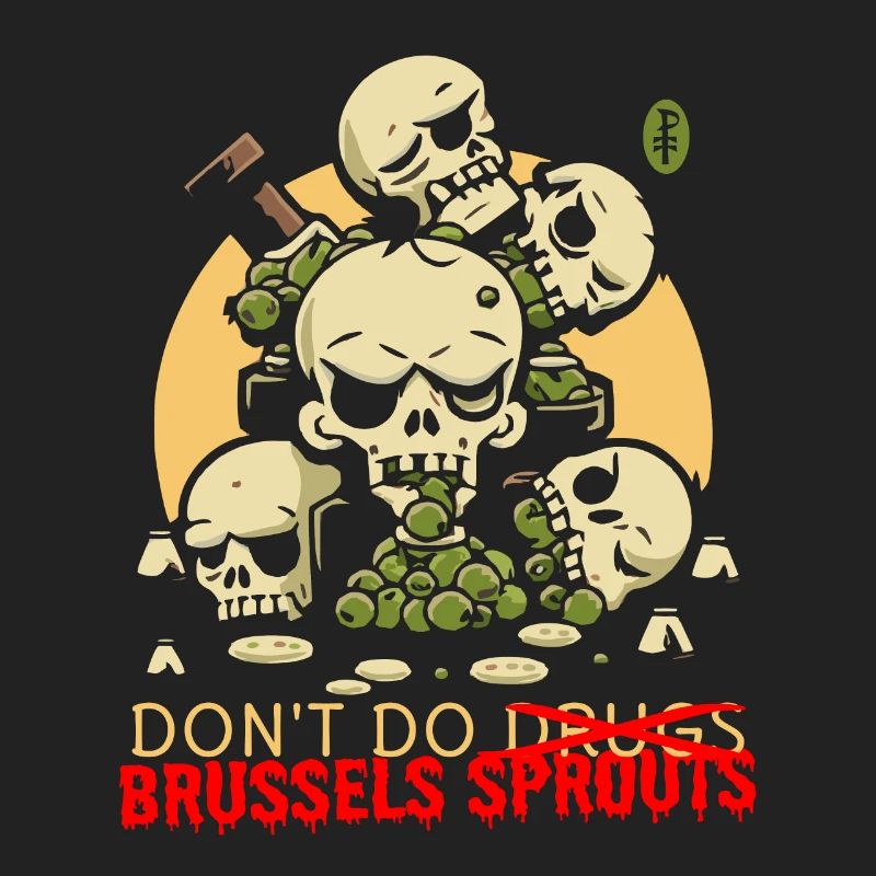 Disgusting Vegetable Skulls: Avoid Brussels Sprouts