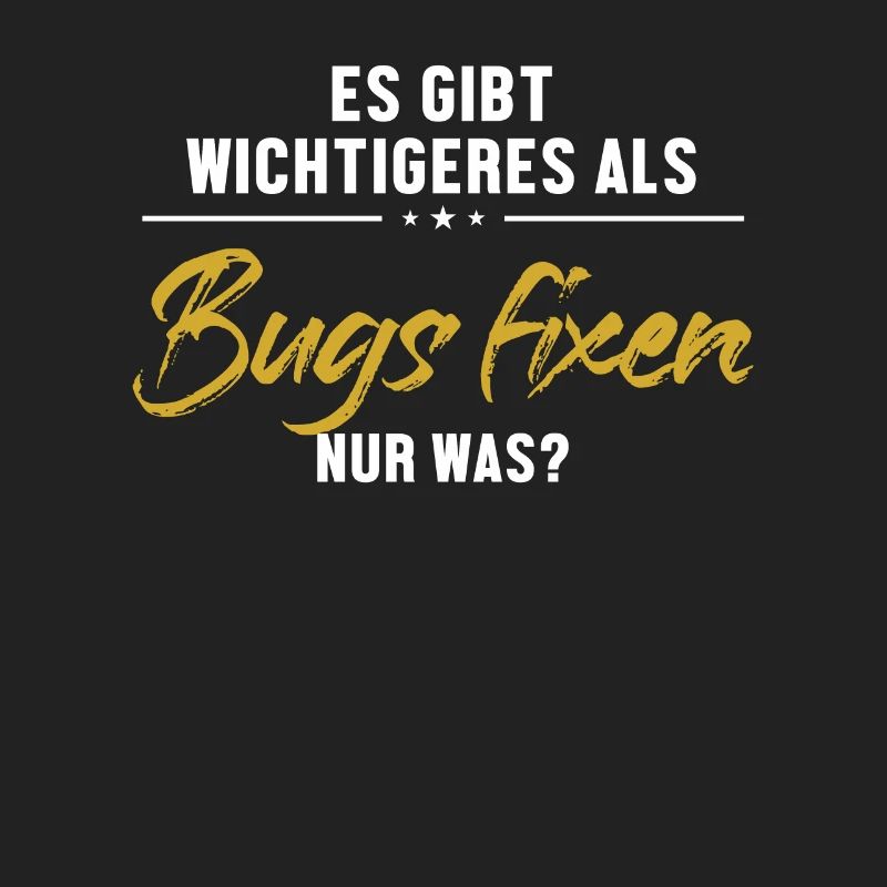 Wichtigeres als Bugs Fixen Developer Coder