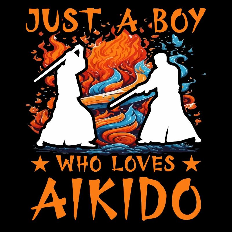Nur ein Junge, der Aikido liebt