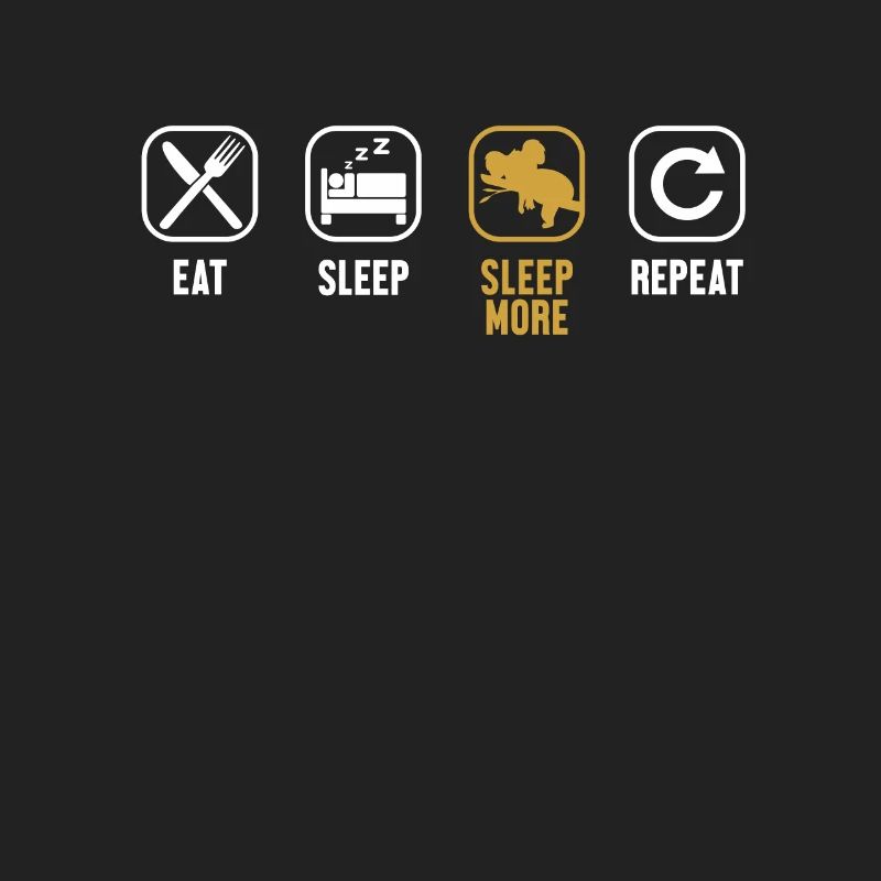 Manger Dormir Dormir Plus Répéter Koalabear Eucalyptus