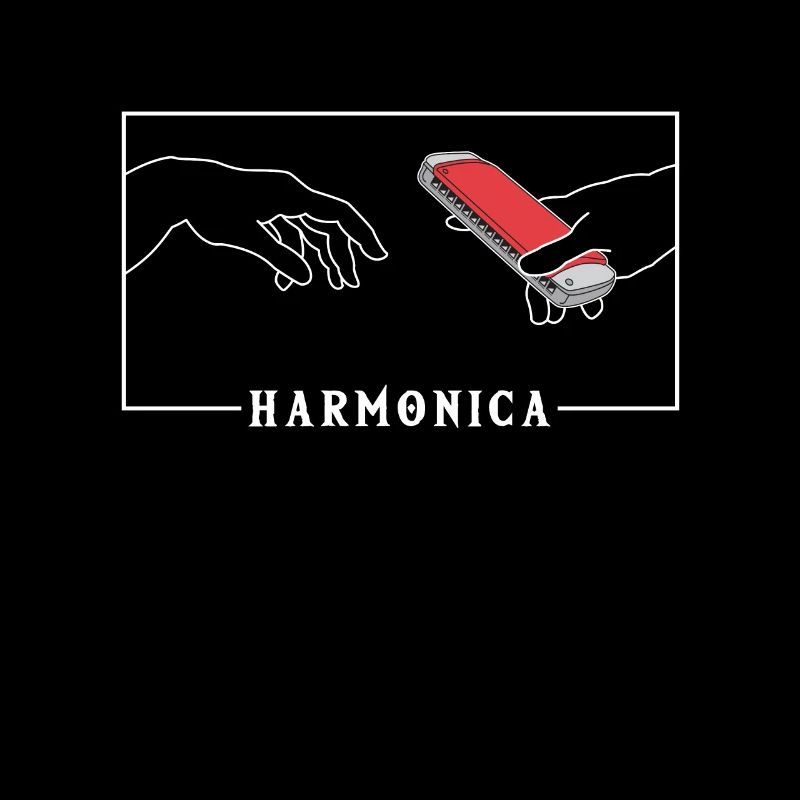 Michelangelo Creation of Adam Harmonica Mouth