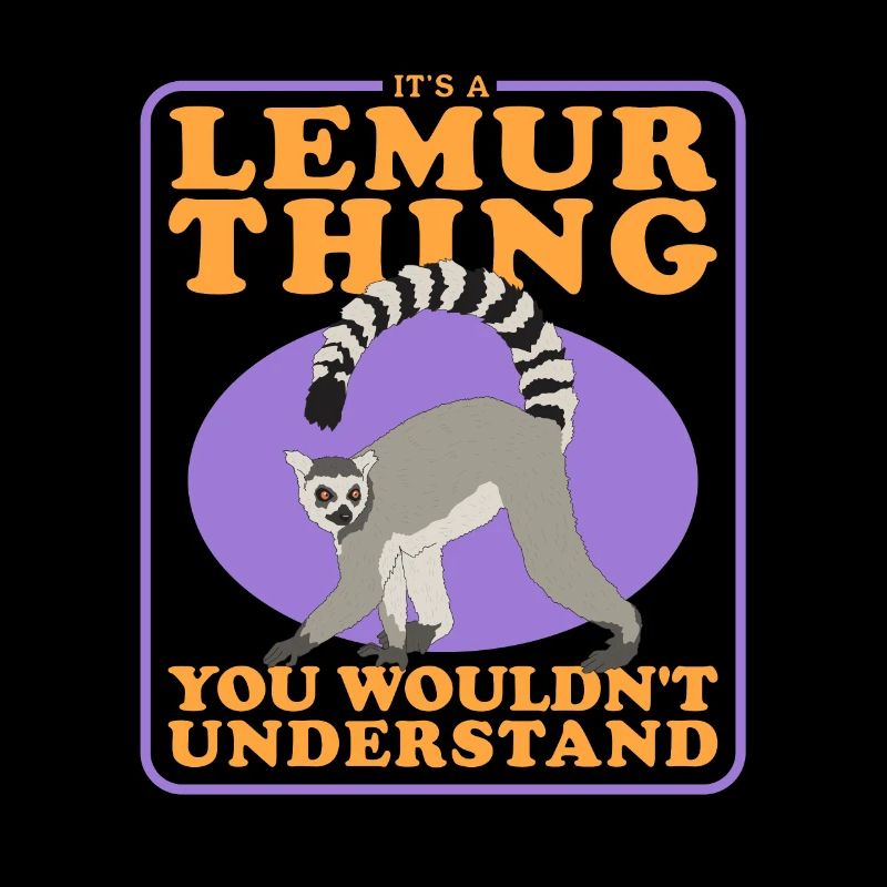 Lemur Katta Lemure Ringelschwanz Lemuren Geschenk