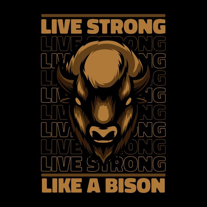 Vivre fort comme un bison Bison Bison d’Amérique