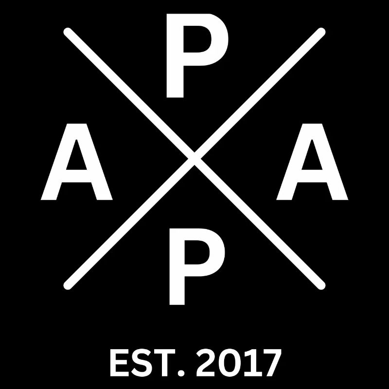 Papa Est. 2017 Vater Geschenk
