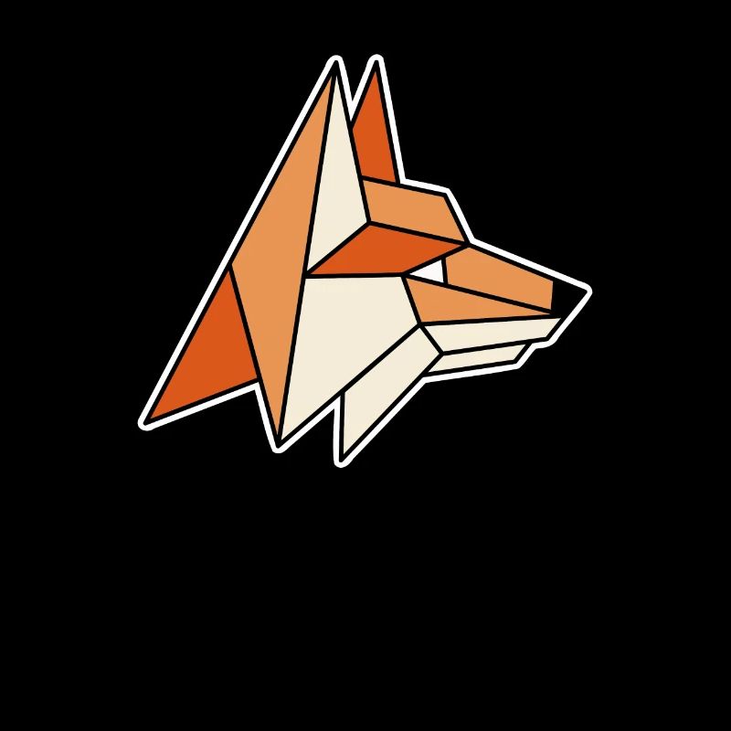 Geometric Red Fox Canidae Caninae Fox Lover Fox