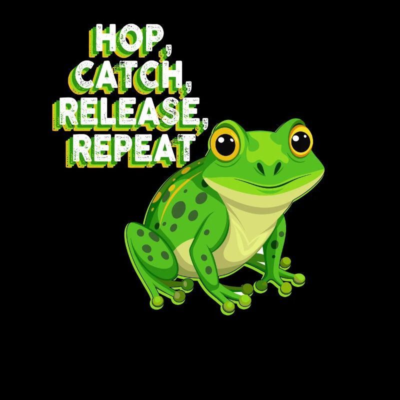 Hop Catch Release Repeat Frog Humor
