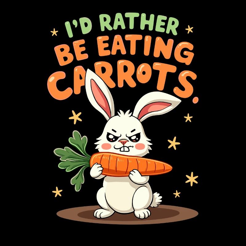 Grumpy Bunny Sarcastic Animal Design