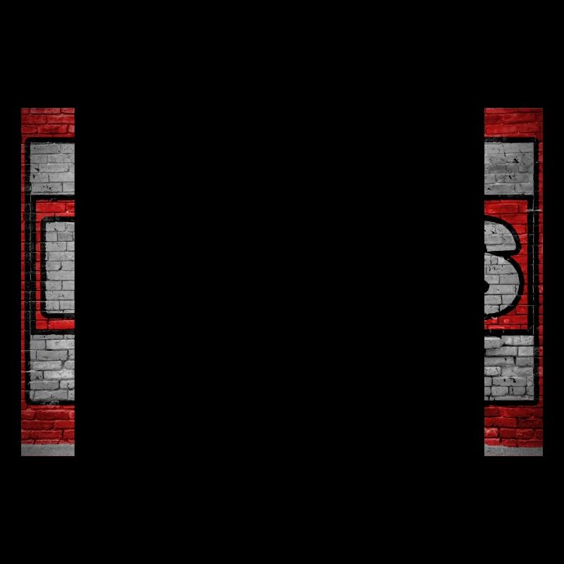 Zero Fucks Given Brick Wall Graffiti