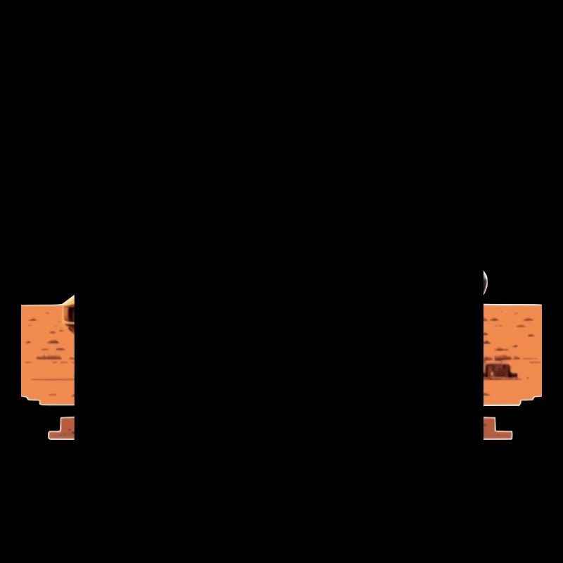 Car on Mars dans un look de jeu vidéo rétro 8 bits