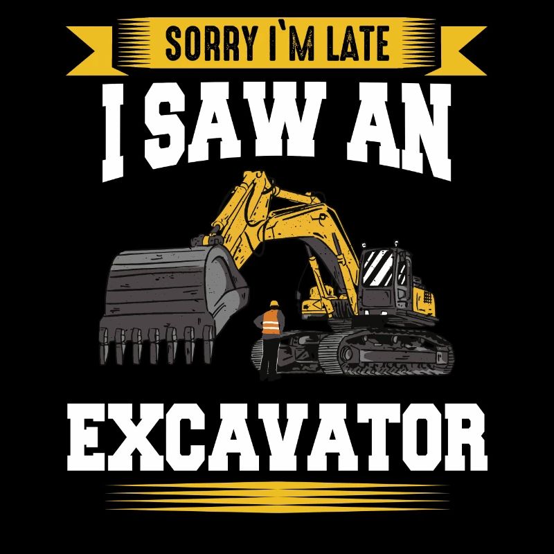 Bagger Baggerfahrer Baustelle Arbeit