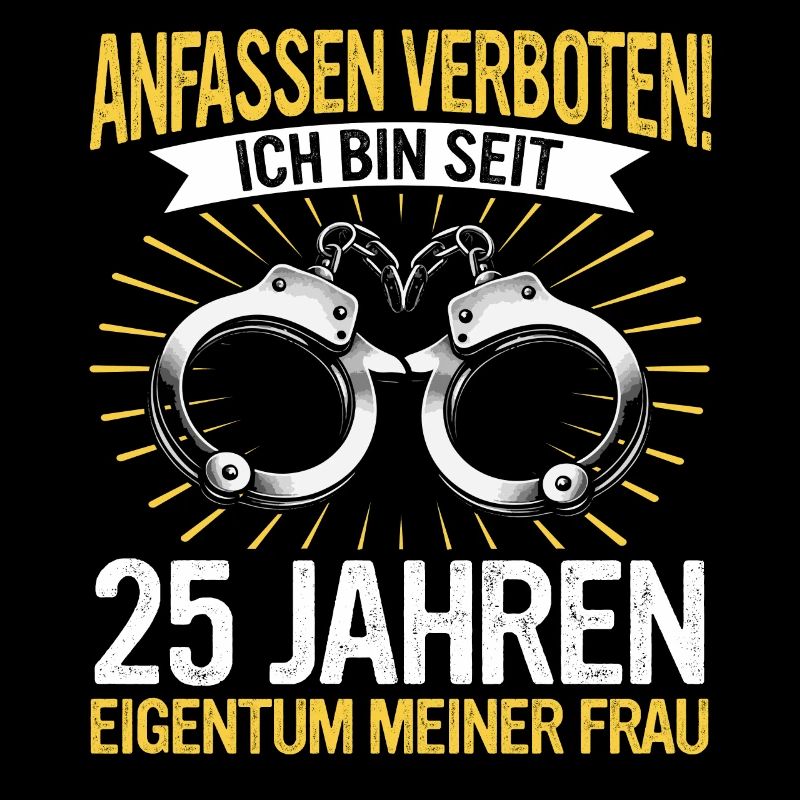 25 Hochzeitstag Jahrestag Ehemann Ehefrau