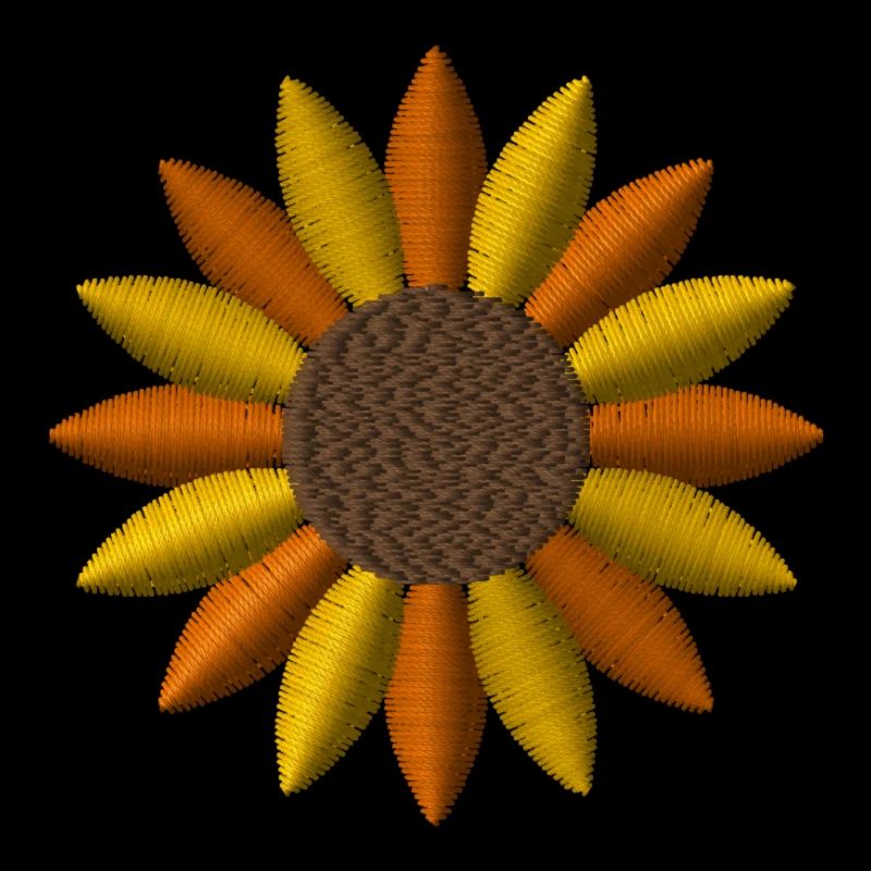 Tournesol brodé