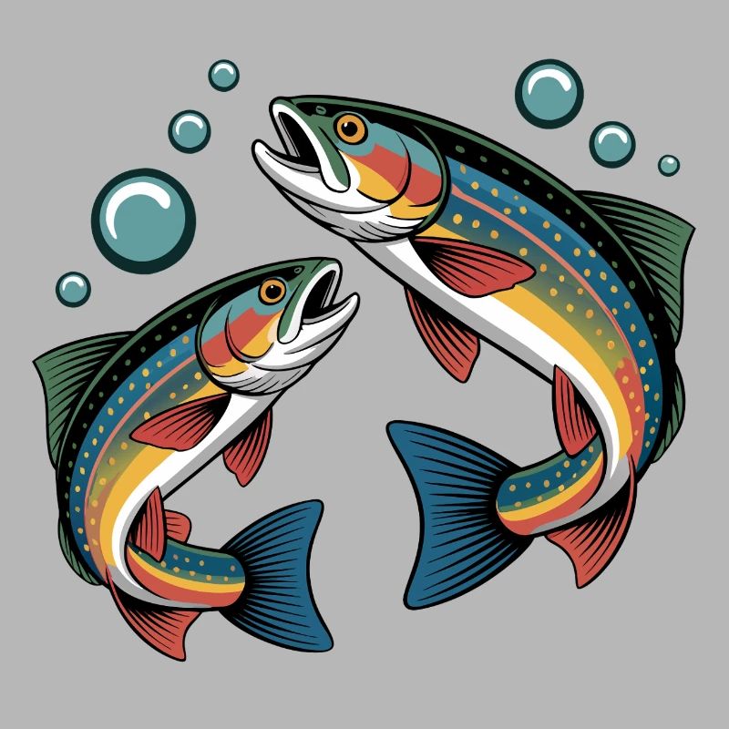 Jumping trout