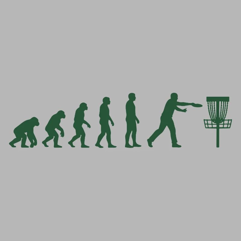 Disc Golf Evolution Drôle de Disc Golfeur Flying Disc