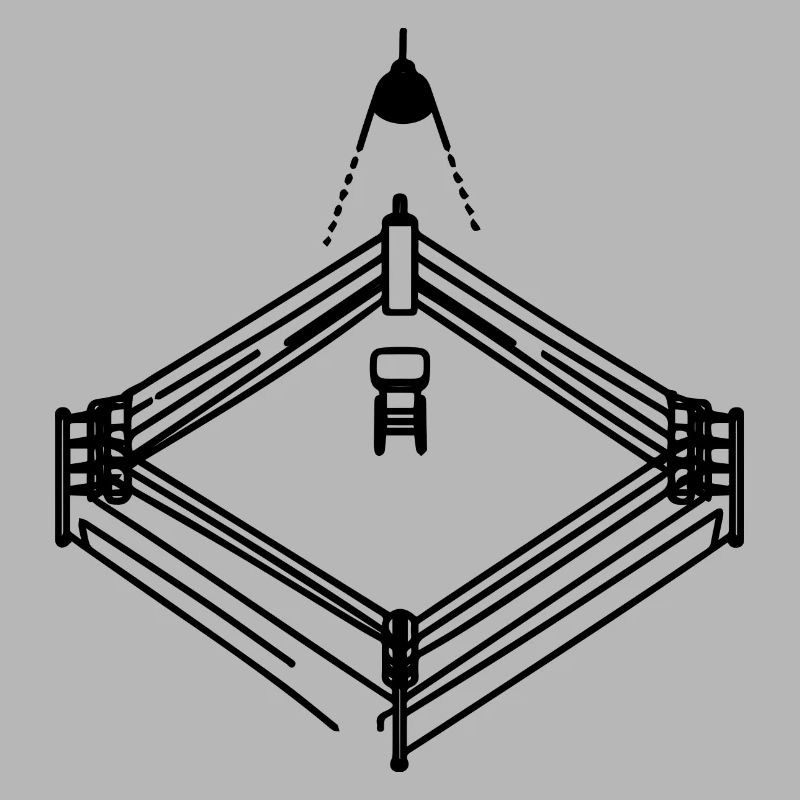 Graphique de ring de boxe