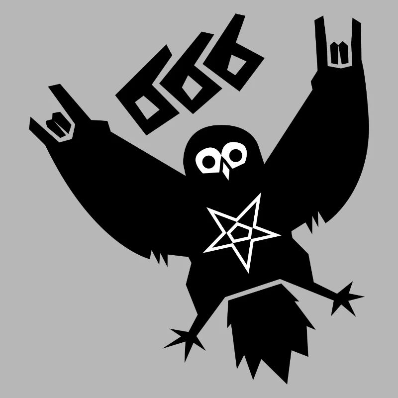 Black Metal Eule