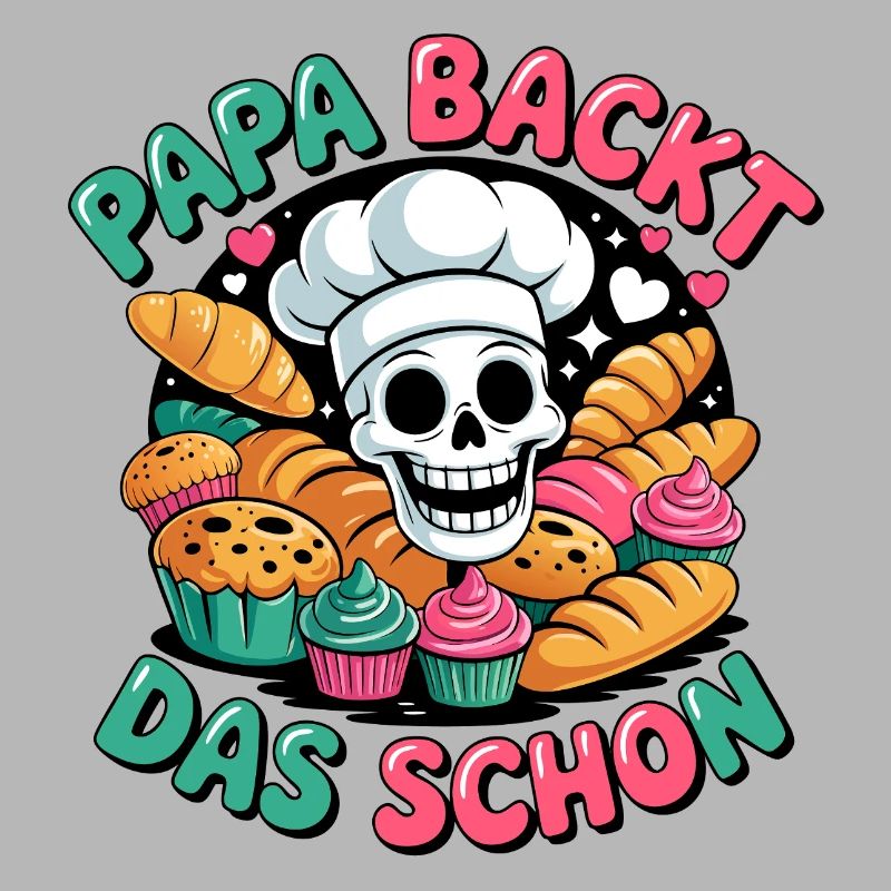 Dad bakes it nicely