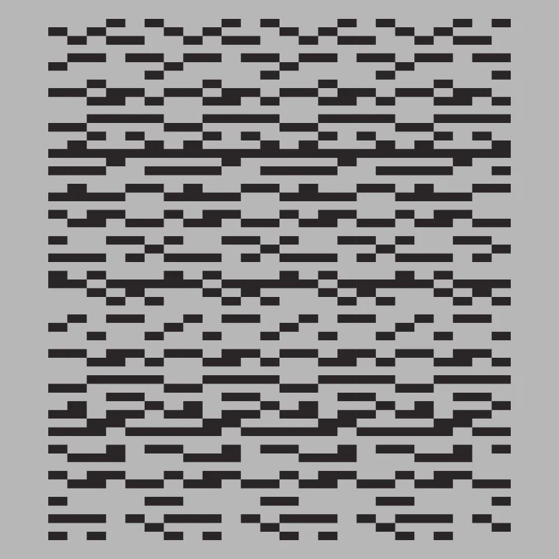 Noir Stripe pixelled Glitch Grid
