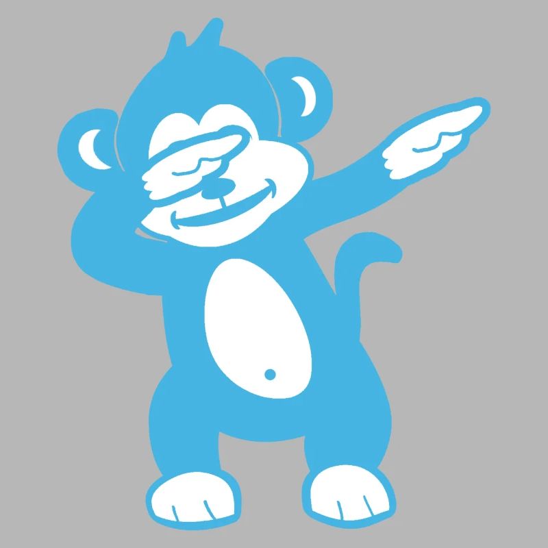 Blue Monkey Maskottchen – Verspieltes Design