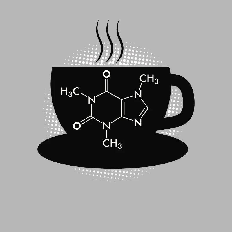 Café Caffeine Molecule