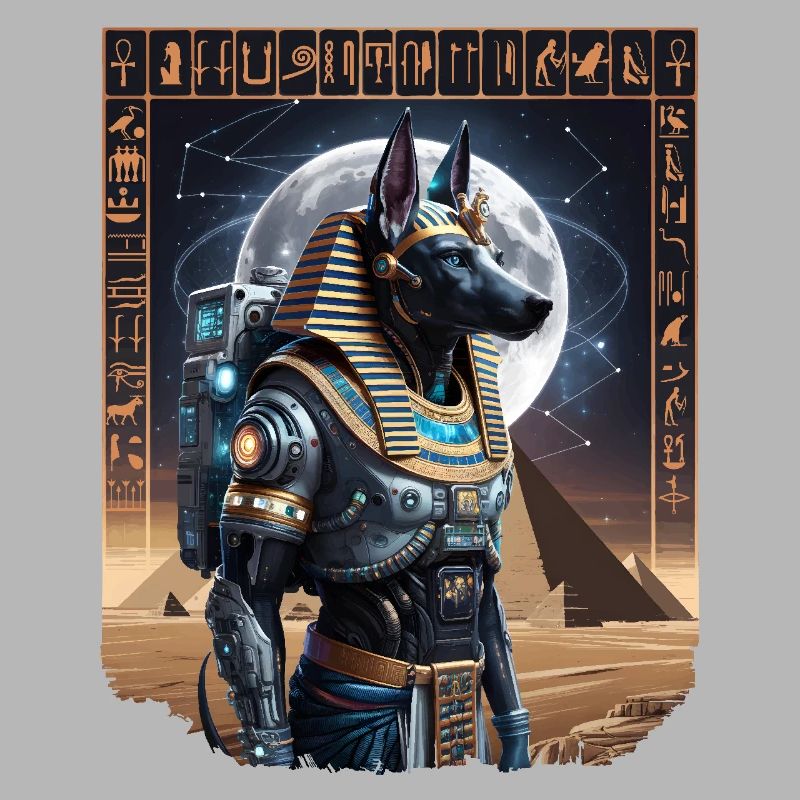 Ancient Anubis Astronaut Sci-Fi Design