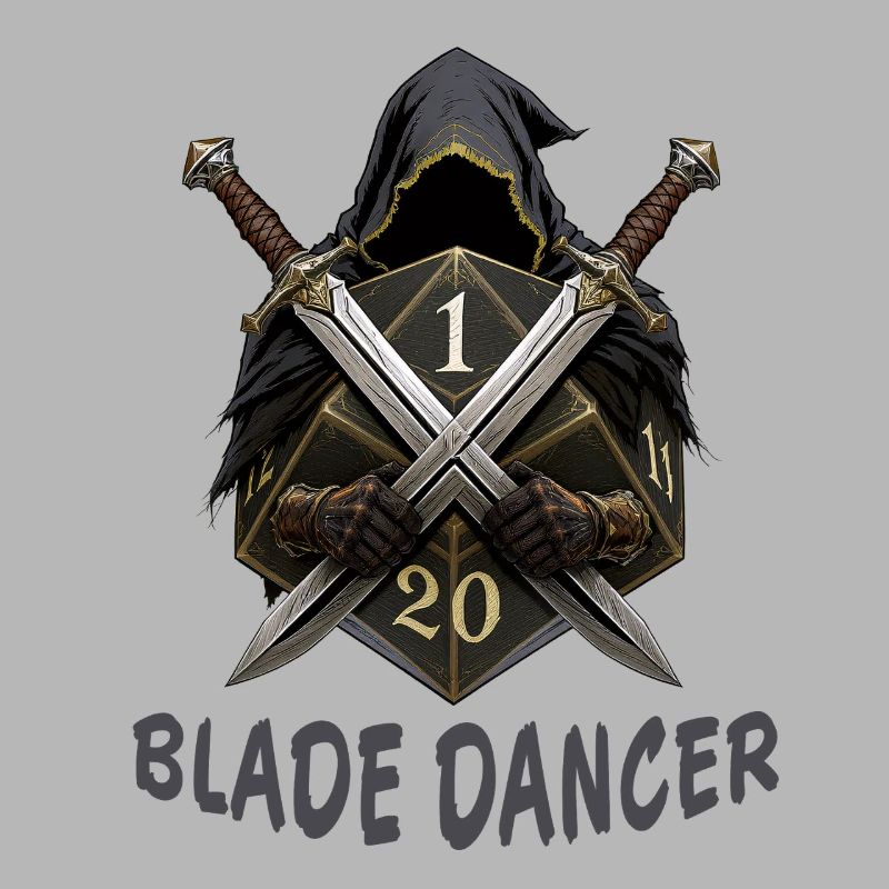 Blade Dancer – Kapuze mit zwei Schwertern