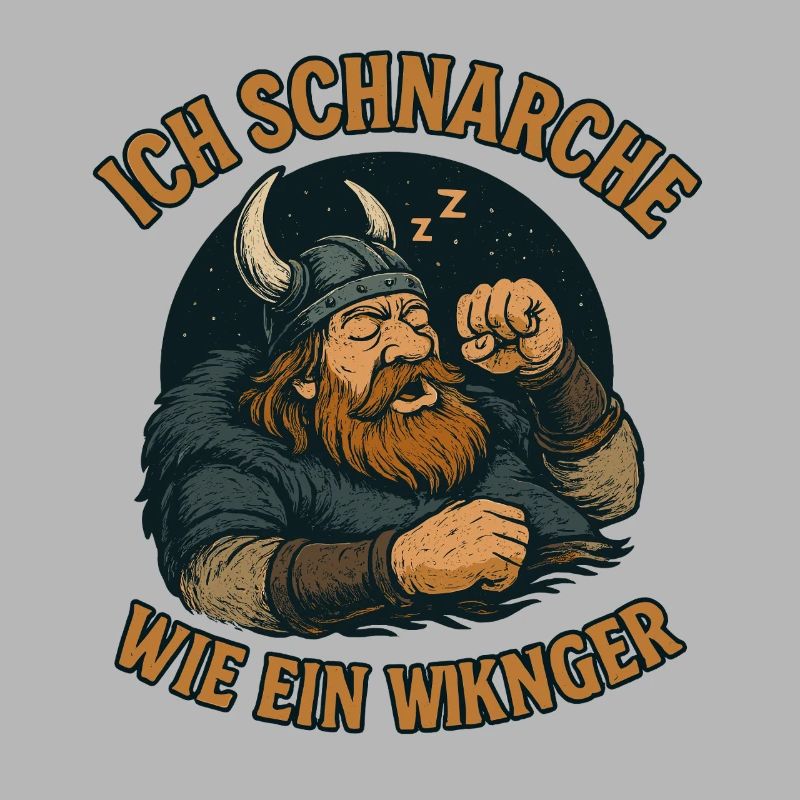 Ich schnarche wie ein Wikinger