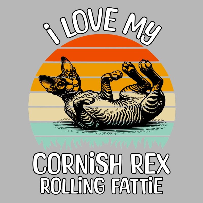 Funny Cornish Rex Cat
