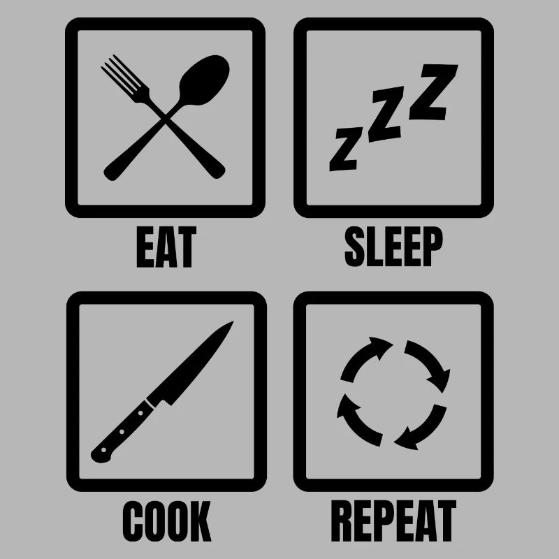 Kochen Tägliche Routine