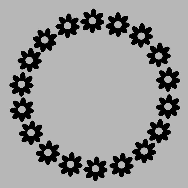 Une couronne de fleurs