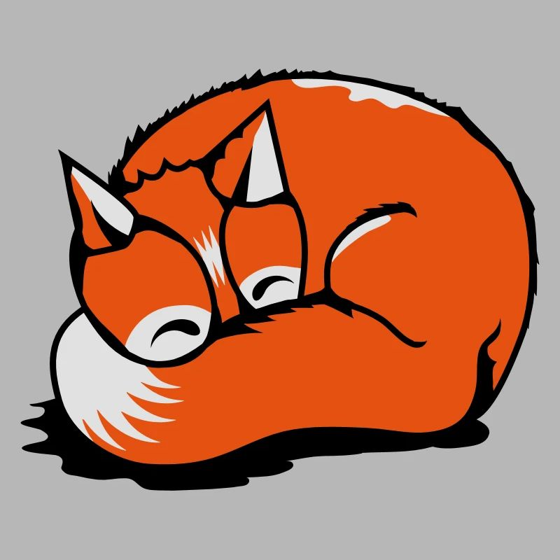 A sleeping fox